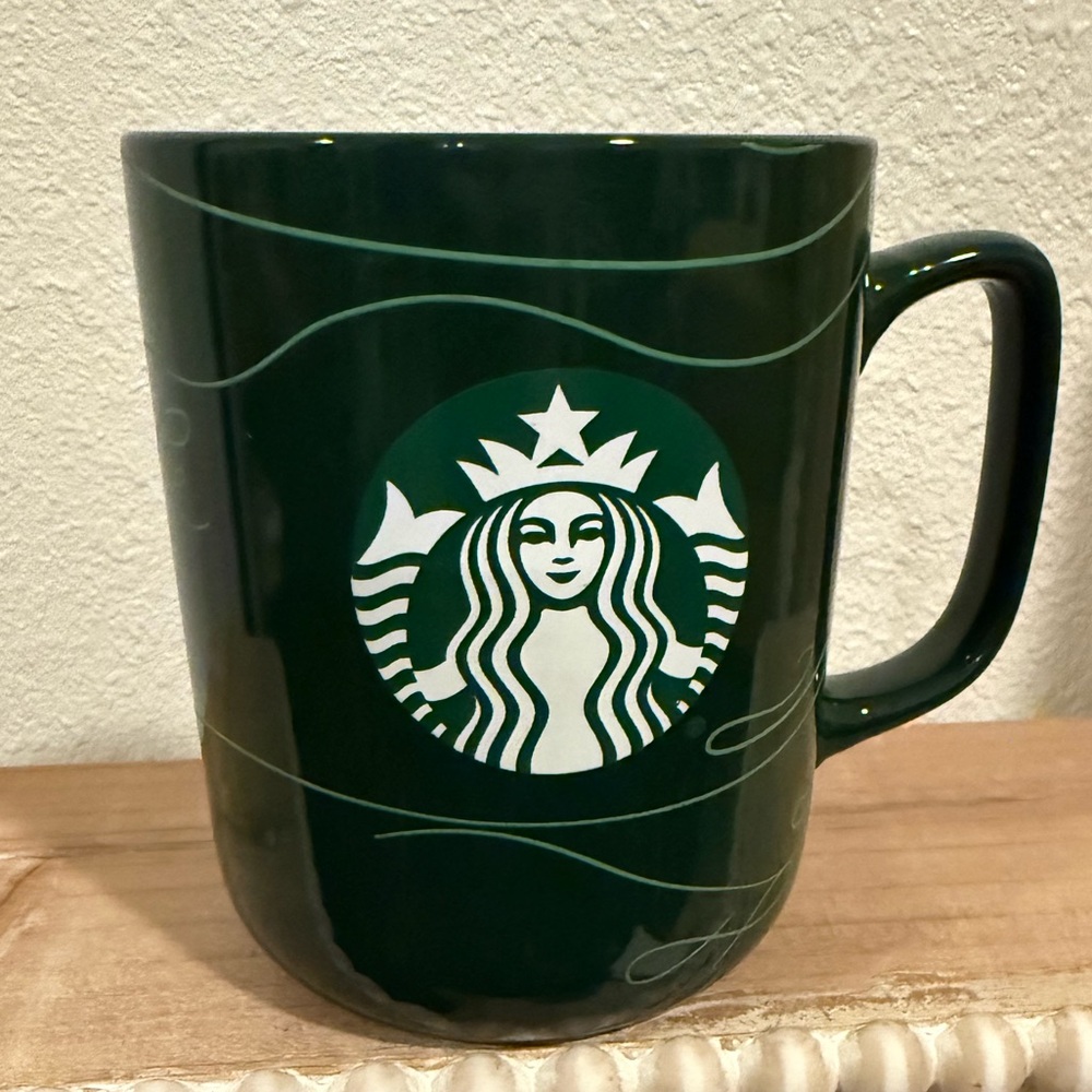 Starbucks Dark Green Coffee Mug 16oz Classic Logo Large Ceramic Cup 2020